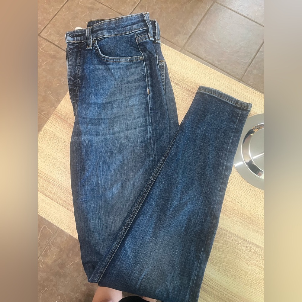 rag & bone Women's Dark Blue Straight Jeans